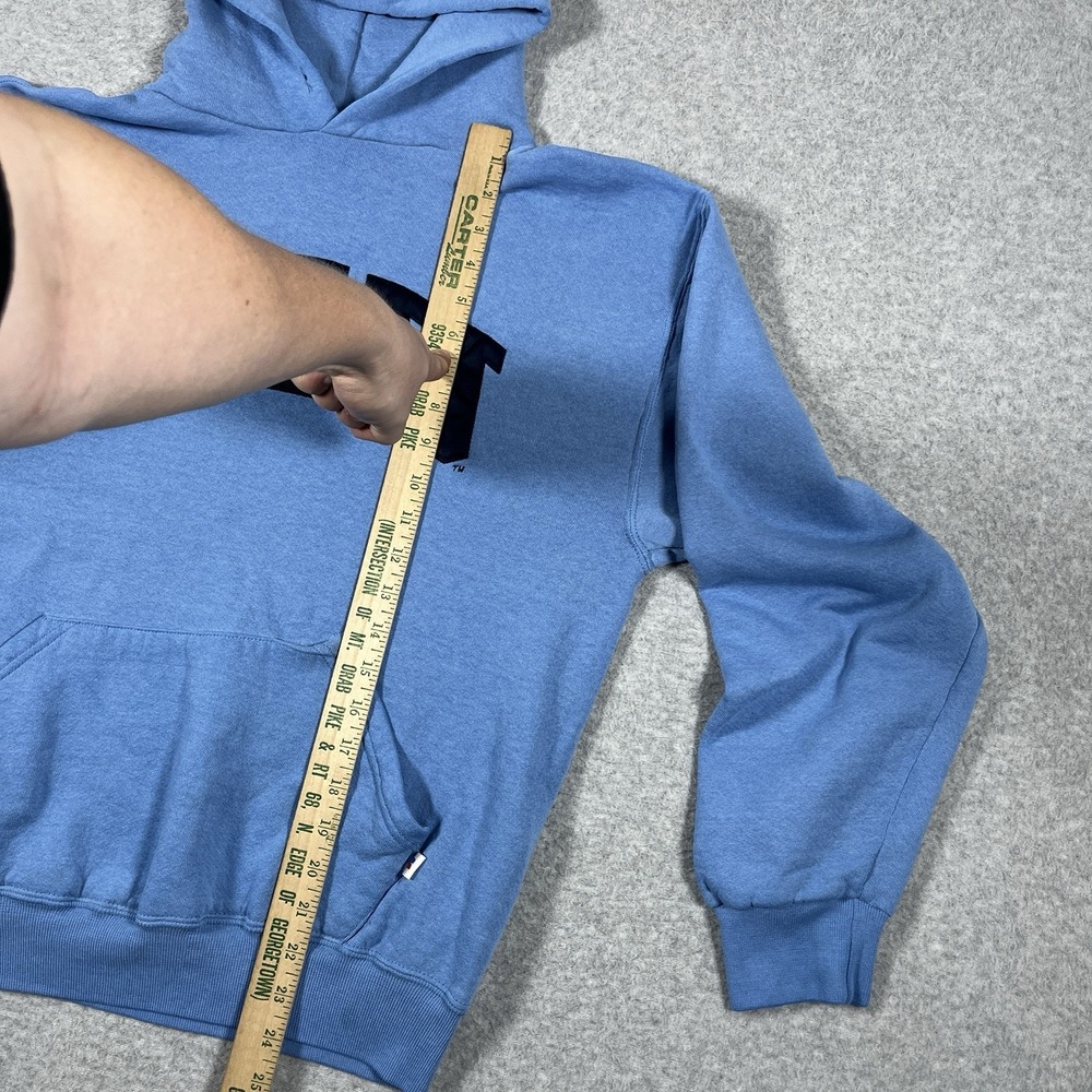 Vintage Russell Athletic Hoodie Mens Medium Blue NIU Illinois University Y2K - Picture 3 of 8